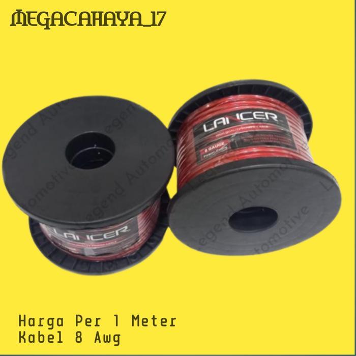 Kabel 8 Awg Meteran Audio Mobil Cable Power Setrum Aki Ground Accu