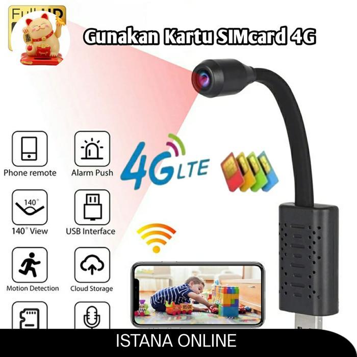 BERGARANSI Camera mini Spy Cam Pengintai Gunakan Kartu SIMcard 4G