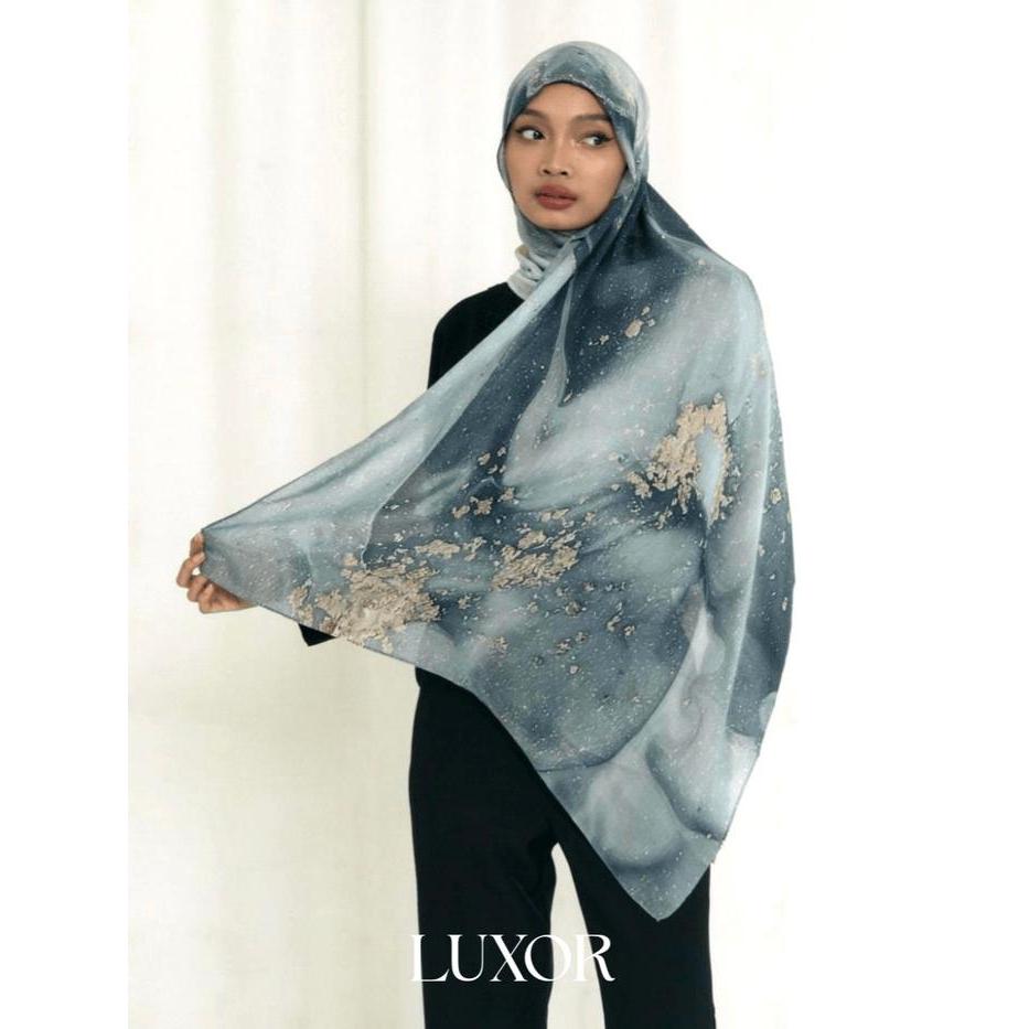 LUXOR Ombre Marble Galaxy - ZAHRA Printed Viscose Pashmina