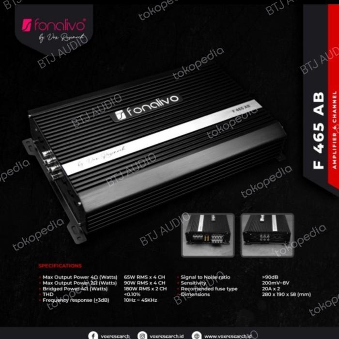 POWER 4CH VOX FONALIVO F 465 AB by VOX RESEARCH terlaris