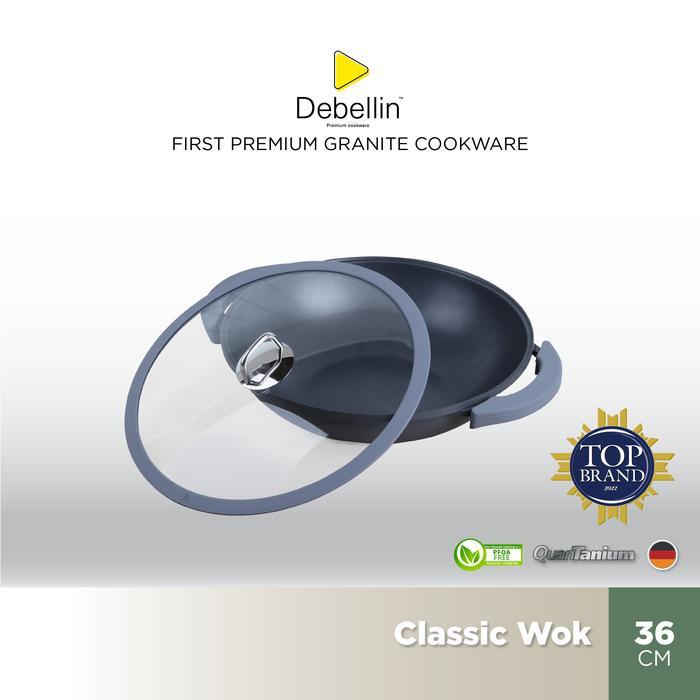 DEBELLIN Classic Wok Pan 36 cm - Hitam