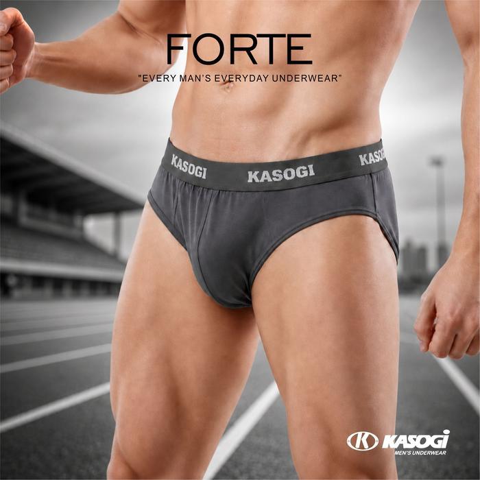 ( 2 pcs ) KASOGI FORTE Celana Dalam Pria Dewasa Cd Cowok Briefs Katun Premium Adem Lembut Nyaman