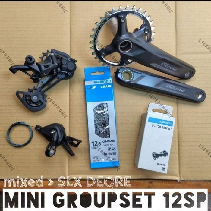 ORIGINAL NEW 100% mini Groupset SLX M7100 12 speed mixed mini Groupset 12speed Groupset M7100 SLX