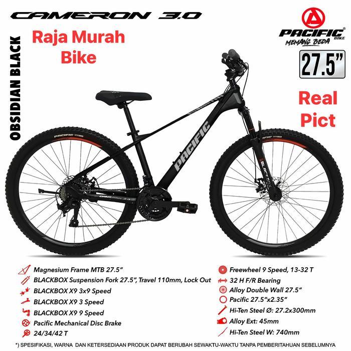Sepeda Gunung Mtb 27,5 Inch Pacific Cameron 3.0 Magnesium Alloy Frame 3x9 Sepeda Mtb Pacific Cameron