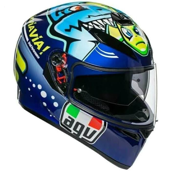 Khusus Grab Helm Agv K3 Sv Via Via Blue Agv K3Sv New