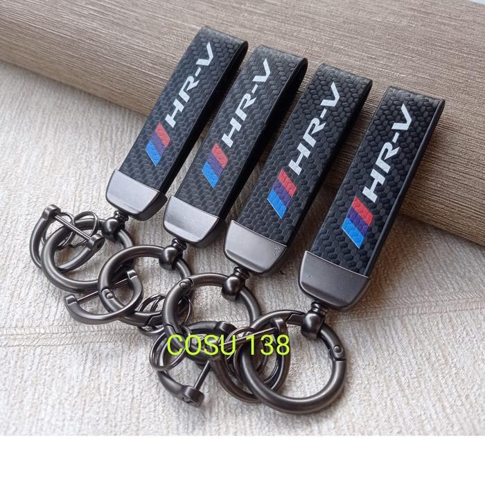 Gantungan Kunci Carbon Remote Mobil Honda Hrv