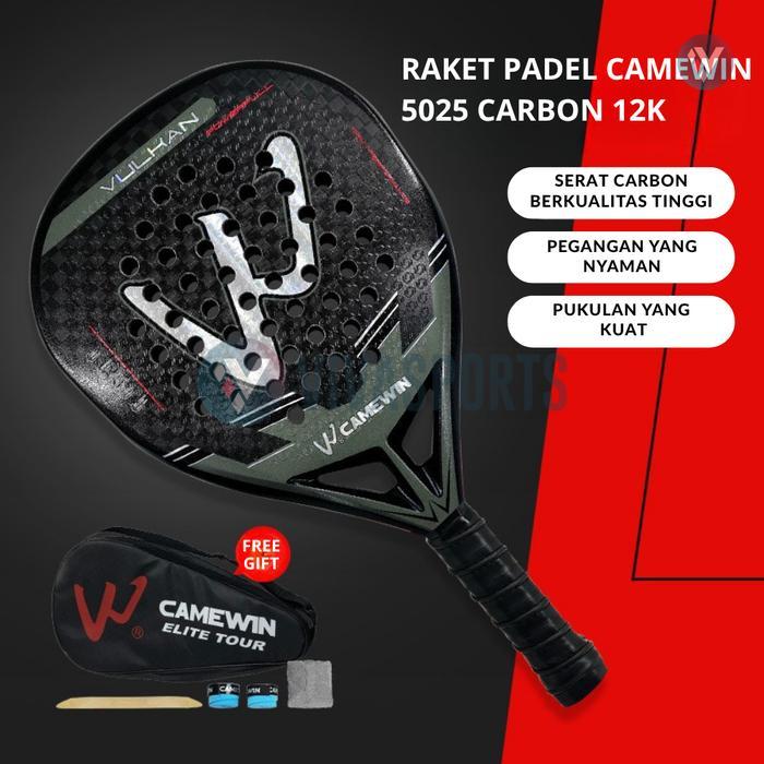 Vivasports - Camewin 5025 High Quality Raket Padel Original / Paddel Racket Camewin 5025 Carbon 12K