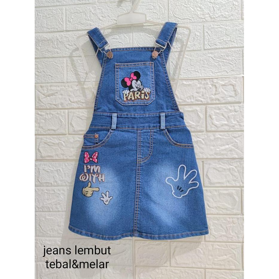 RKPD/rok kodok pendek jeans anak perempuan/ overall rok jeans anak perempuan/ wearpack rok/ jumpsuit
