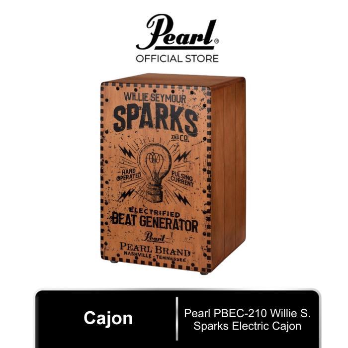 Pearl PBEC-210 Willie Seymour Sparks Electric Cajon Cajon Akustik Elektrik Kahon Drumbox