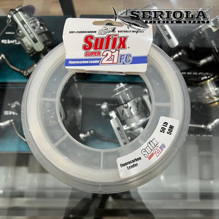 LEADER SUFIX SUPER 21FC CLEAR 50M 50lb 60lb