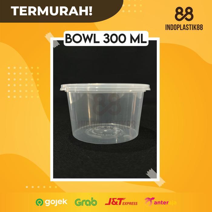 Terbaru Mangkok Plastik 300Ml/Thinwall Bowl/Cup Pudding/Mangkok Bulat -Otipack
