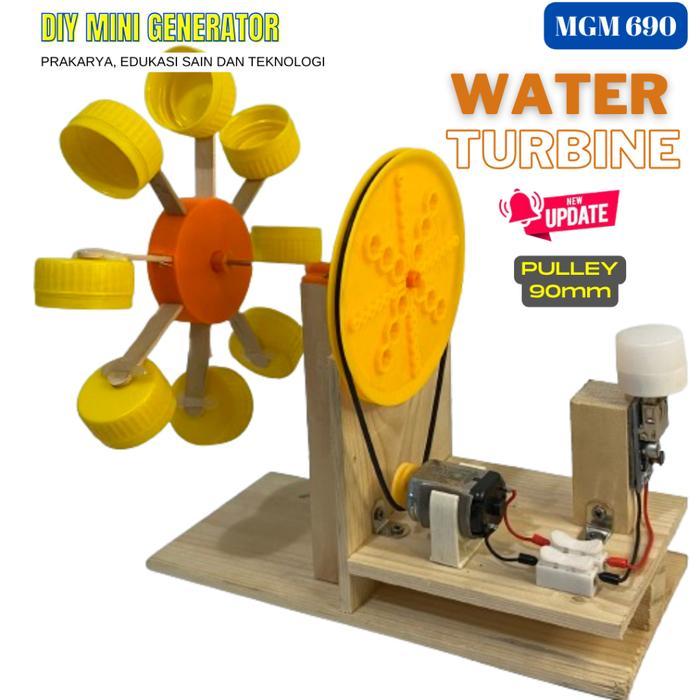 Kit Edukasi Plta Mini Kincir Air Water Turbine Generator #Gratisongkir