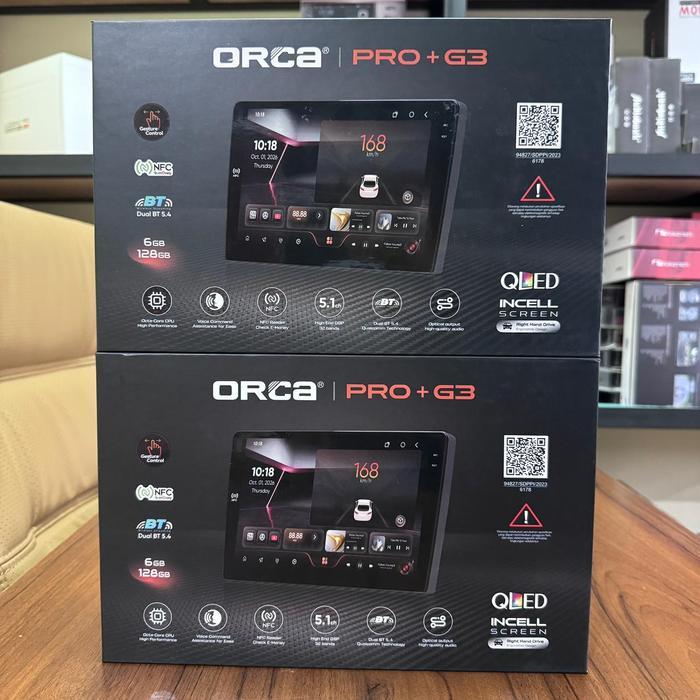 HeadUnit Android 9/10 inch ORCA ADR-9988 PRO+ G3 Gen 3 DSP NFC Android 13