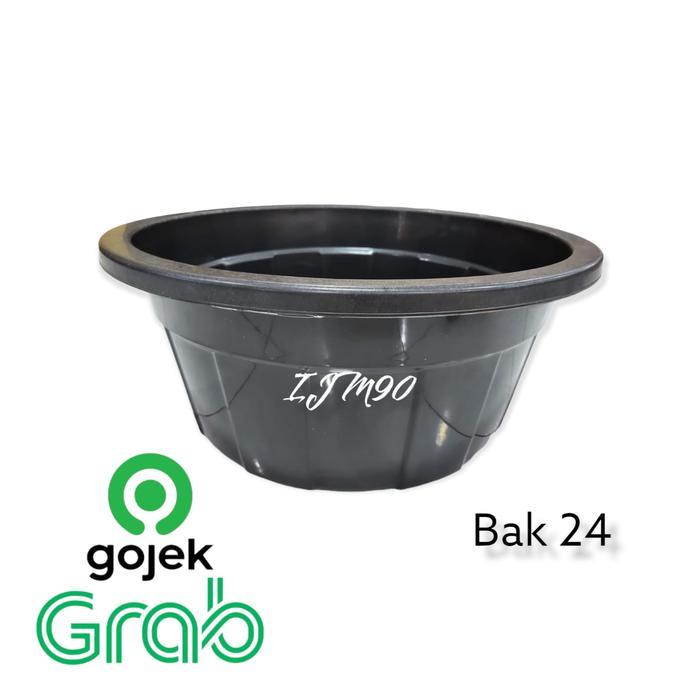 Baskom Plastik Besar Diameter 55cm Ember Plastik BAK 24 Hitam