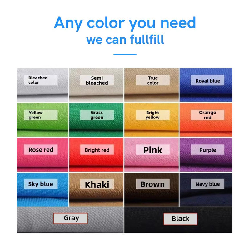 50pcs Bulk Wholesale Custom Logo Image Cotton Canvas Shopping Tote Bag Handle shopping bag