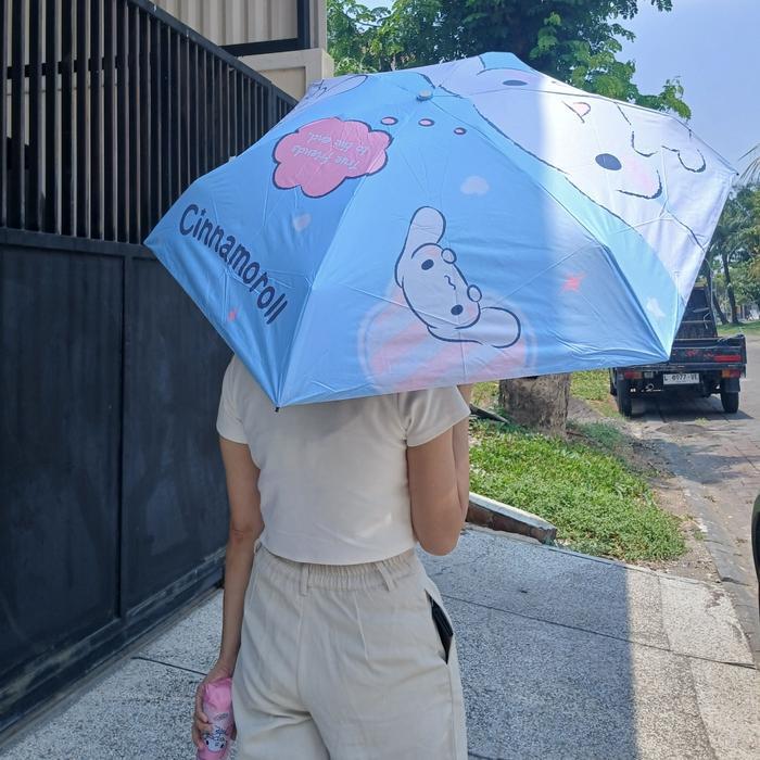 Payung Sanrio / Payung Import Melody / Payung Lipat Cinnamoroll / Payung Anti UV Kuromi Hello Kitty