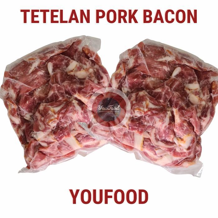 TERLARIS Pork Bacon Ekonomis - Tetelan Pork Bacon - 1kg