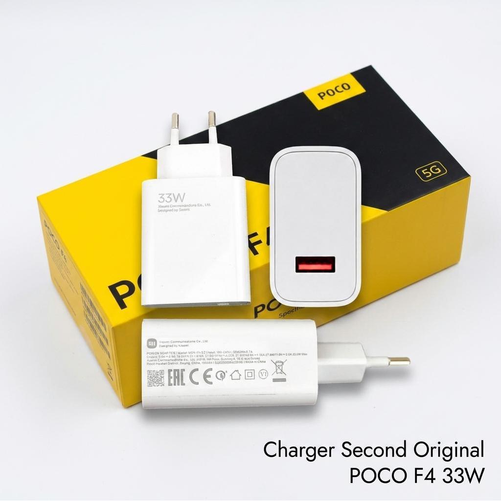 Kepala Cas Xiaomi MDY-11-EZ Ori Second USB Orange Fast Charging 33W 11V 3A POCO F4 | Original Bekas 