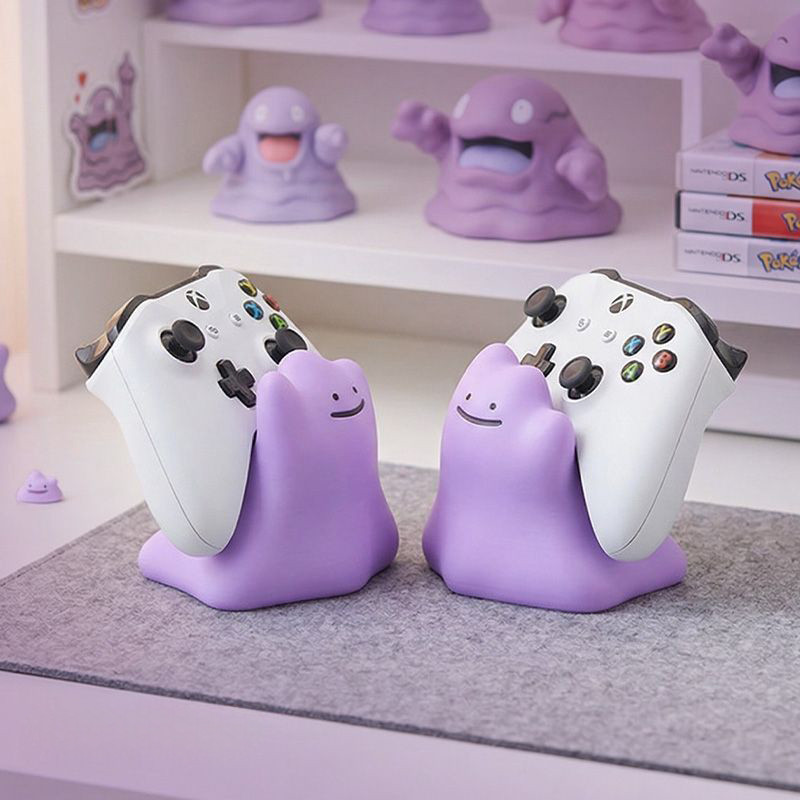 Cute Pokemon Ditto Game Controller Stand Universal Gamepad Holder for PS5 Xbox Switch Cute Desktop