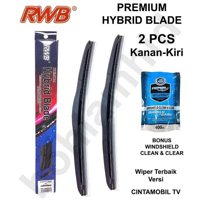 Sparepart Mobil Berkualitas Wiper Mobil Hybrid Rwb Blade Kijang Krista 2Pcs (Kn-Kr) Sparepart Mobil