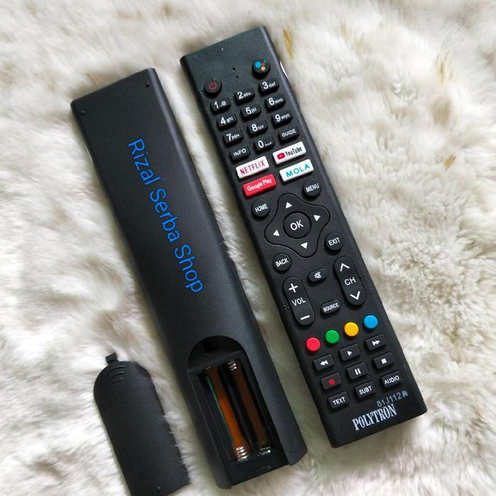 Premium Remot Tv Relacomen For Polytron Android Lcd Led Smart Tv Mola 81J112 ,81J194 Original