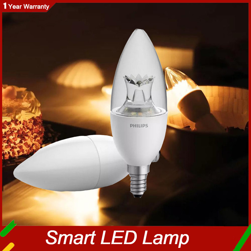 Mijia Smart LED Light Bulb Candle  WiFi E14 Dimmable Zhirui Lamp APP