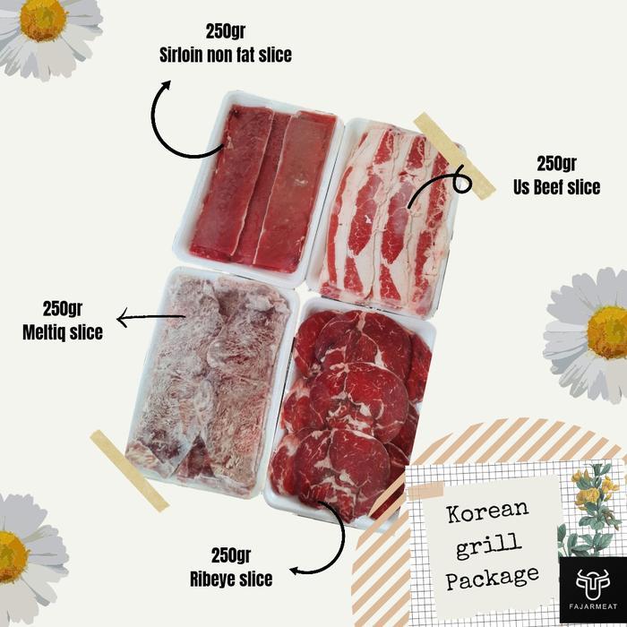 READY korean grill shabu / paket slice / shabu shabu /1kg