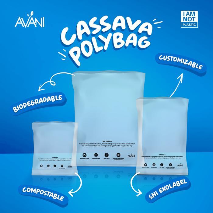 Polybag Cassava Medium - Kantong Polymailer Ramah Lingkungan