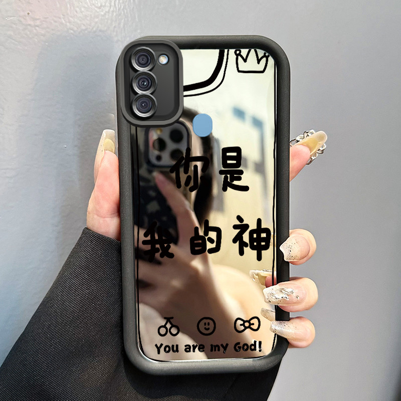 Casing Hp Samsung Galaxy A11 M11 Case Tulisan Unik Mandarin Kasing Silikon Affordable Kesing Cermin 
