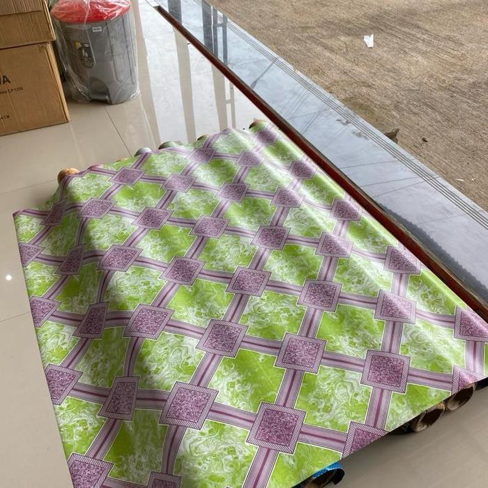 Flash Sale Karpet Plastik Vinyl 1.2 X 15 Meter Perlak Lantai / Meja Pvc Roll Tebal Anti Air
