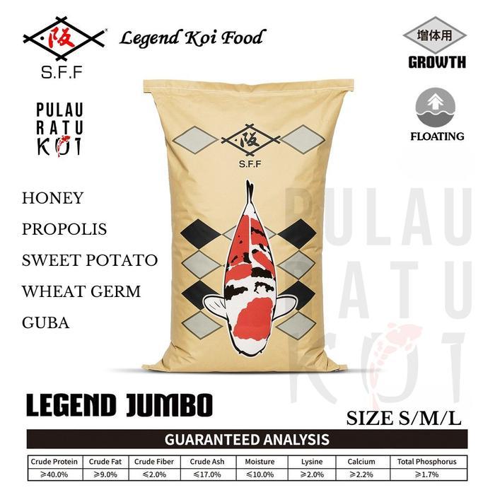 Sakai Fish Farm Legend Koi Food Jumbo Growth Pelet Pakan Pre-Digestion Koi Premium Import Floating