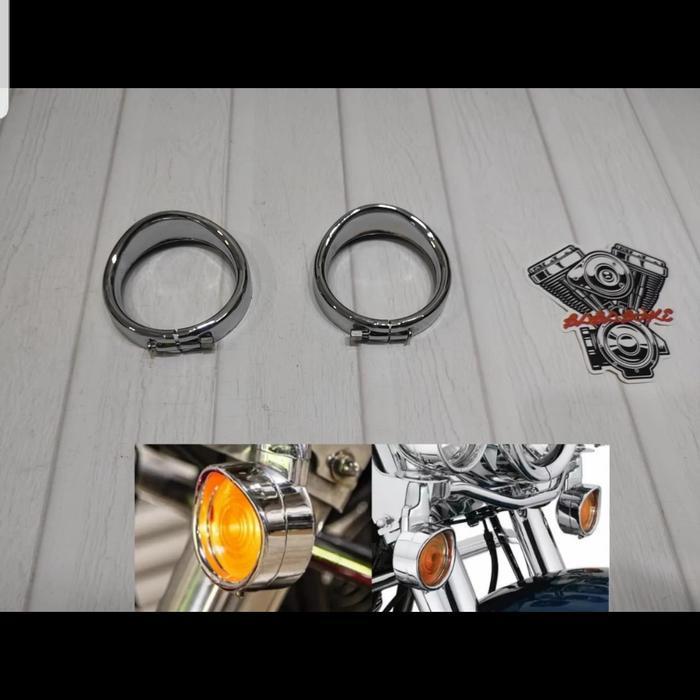 trim sen visor harley touring softail ring sen harley chrome