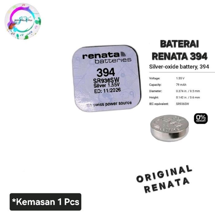 Baterai Renata 394 SR936SW Original Baterai Jam Tangan SR 936 SW