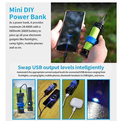 Jeyiistore- Xtar Sc1 Plus Charger Baterai 1 Slot - Battery Charger And Powerbank [Kode 1Kode 2Kode