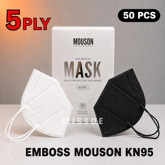 Flash Sale Masker Kn95 Mouson Isi 50 Pcs Original