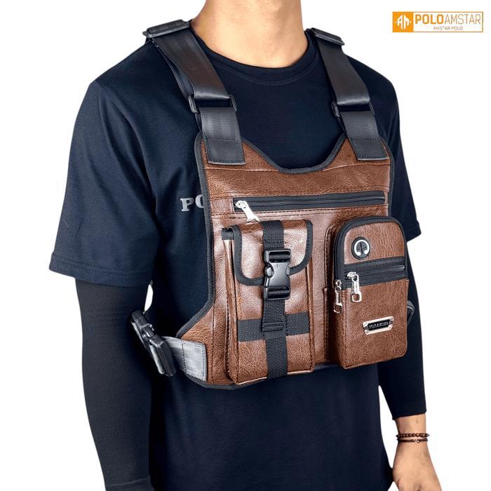 Eiger Wallets - Tas Dada Amstar Chest Bag Waterproof Tactical Rig Bag Tas Sporty Kulit Kantong 2