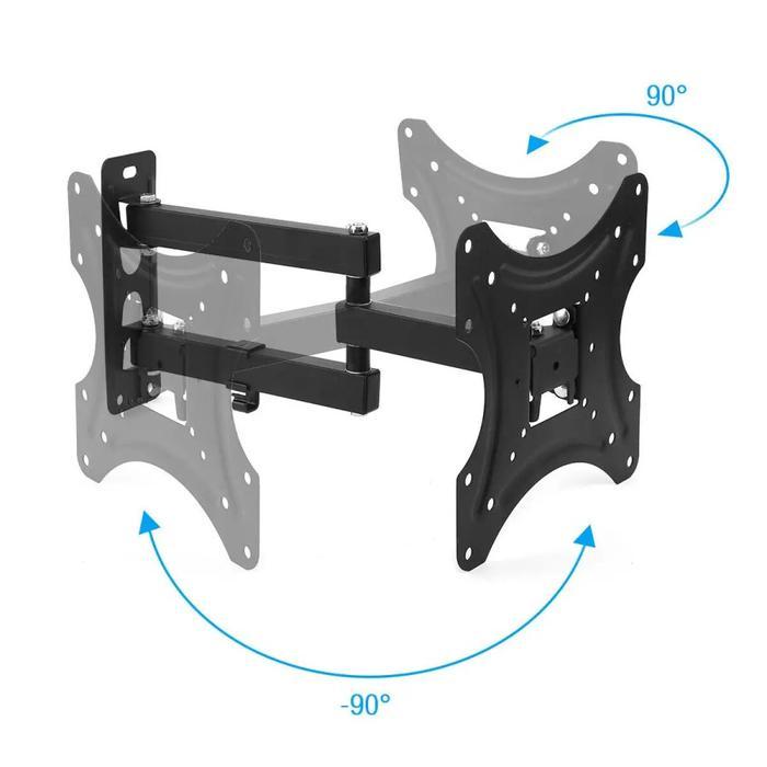 Bracket Tv Led Lcd 32-43 Inch Braket Breket Tarik Ulur Putar 14-43'' #Gratisongkir