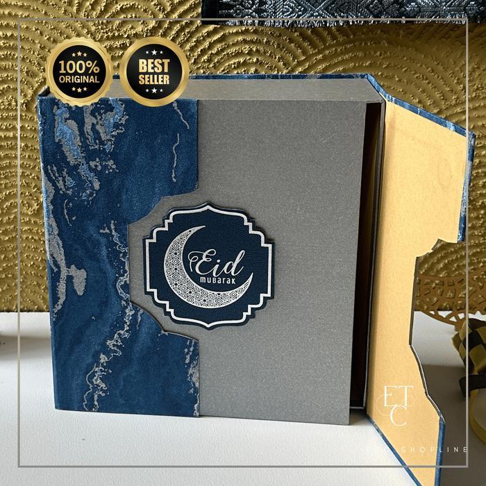 Box Kue Magnet Tengah 22x22x8cm Kotak Lapis Legit Hardbox Tebal Hampers Lebaran Idul Fitri Imlek