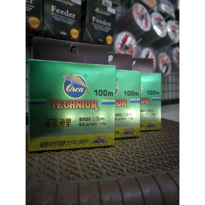 senar pancing Orca Technium Fishing Line 100m 0,06 0,08 0,10 0,12 0,14 0,16 0,18 0,20 senar pancing