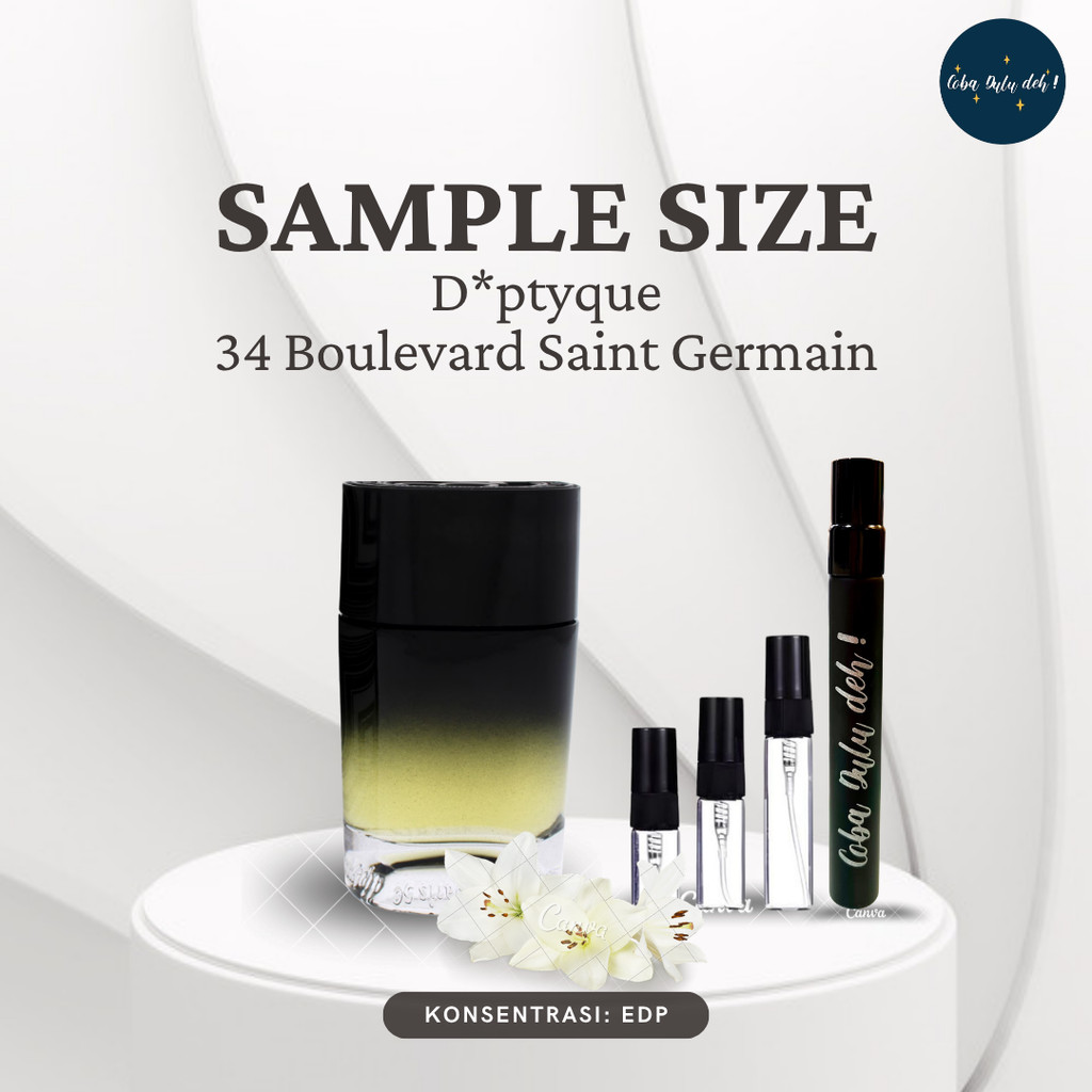 Cobaduludehhh Decant Parfum Diptyque 34 Boulevard Saint Germain 1-5ml