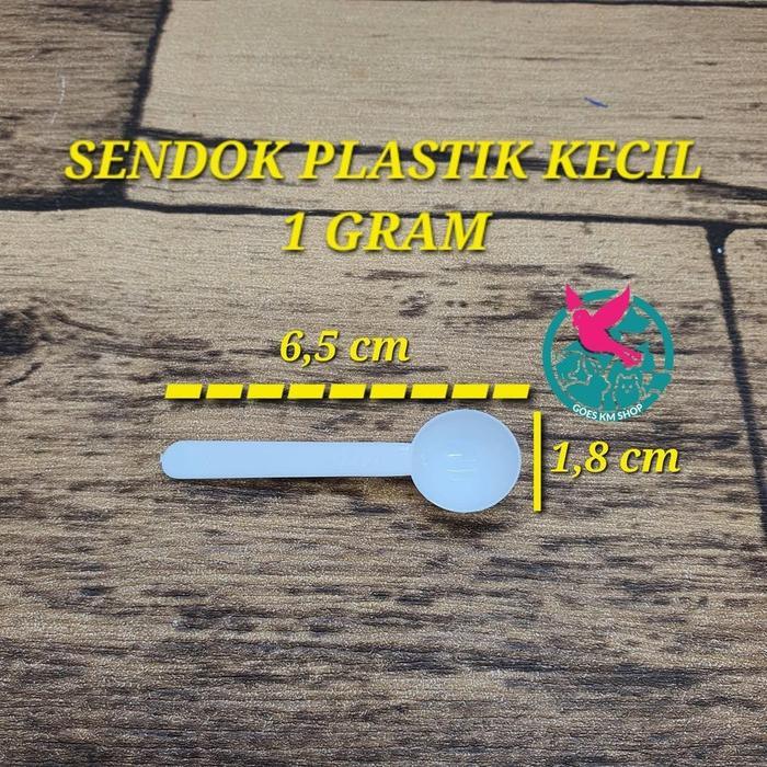 READY Min.10 pcs SENDOK TAKARAN KECIL SENDOK PLASTIK 1 GRAM SENDOK TAKAR OBAT POWDER