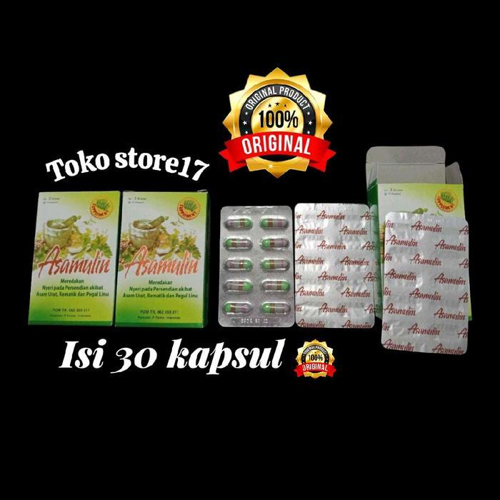 Promo Asamulin Kapsul Jamu Herbal Asam Urat Reumatik Is! 30 Kapsul Original Ex2030 Original