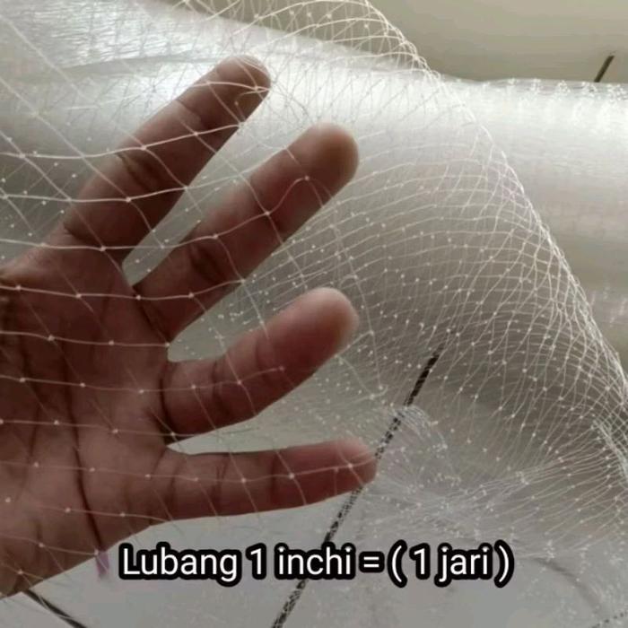 READY Jaring tangkul ikan ukuran 1,5 meter persegi lubang 1 jari jaring anco perangkap ikan Pancing