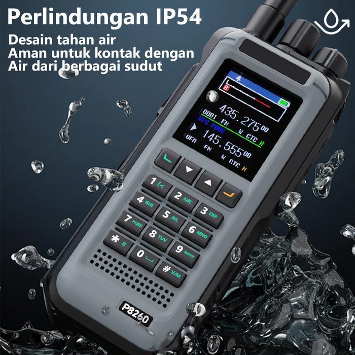 Jhonnstars- 999 Saluran Uhf/Vhf Walkie Talkie Ht P8260 50W Daya Tinggi Outdoor 2-50Km Call Distance