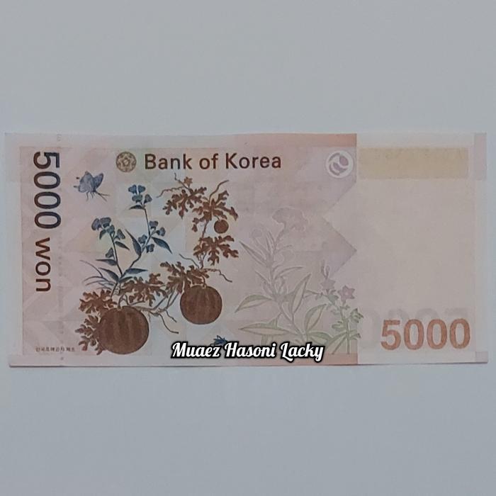 Terbaru Koleksi Korea Selatan Won Pecahan 5000 Won