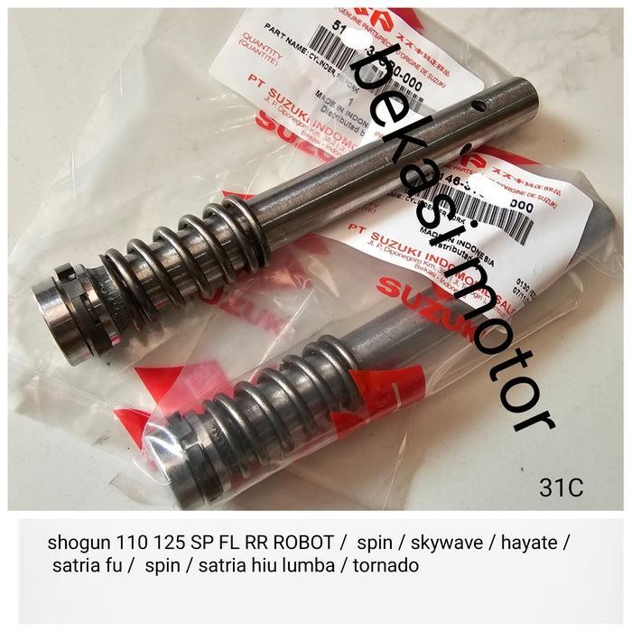 51146-31Cb0 2Pcs Suling Shock Depan Satria Fu Karbu Satria Ru 2Tak Shogun Original Sepasang Ready