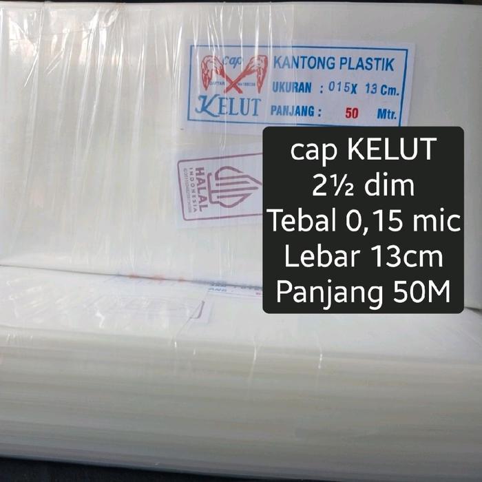 Selang Plastik KELUT Drip Irigasi 2 dim (Lebar 13cm) Tebal 0,15 Panjang 50M