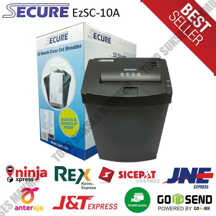 Brudoofficial- Mesin Penghancur Kertas Secure Ezsc-10A / Paper Shredder Secure Ezsc-10 A [Kode 1Kode