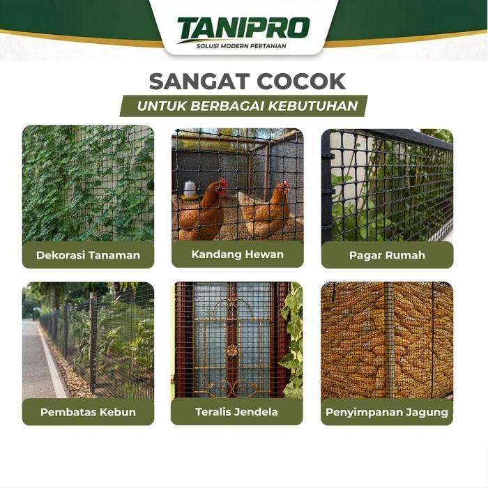 50M Pagar Plastik Hdpe Pagar Jaring Kebun Lubang 3,5 Cm Tanipro Jaring Kawat Plastik Hdpe Jaring