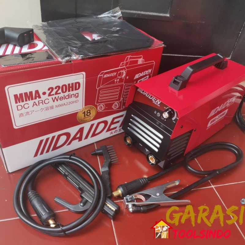 mesin las DAIDEN MMA 220 HD travo las listrik daiden mesin las inverter
